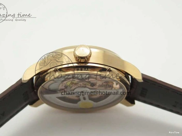 MIROTIME 0514 Portuguese Tourbillon IW5046 RG ZF Best Edition White Dial on Brown Leather Strap UrbanStyle 7144